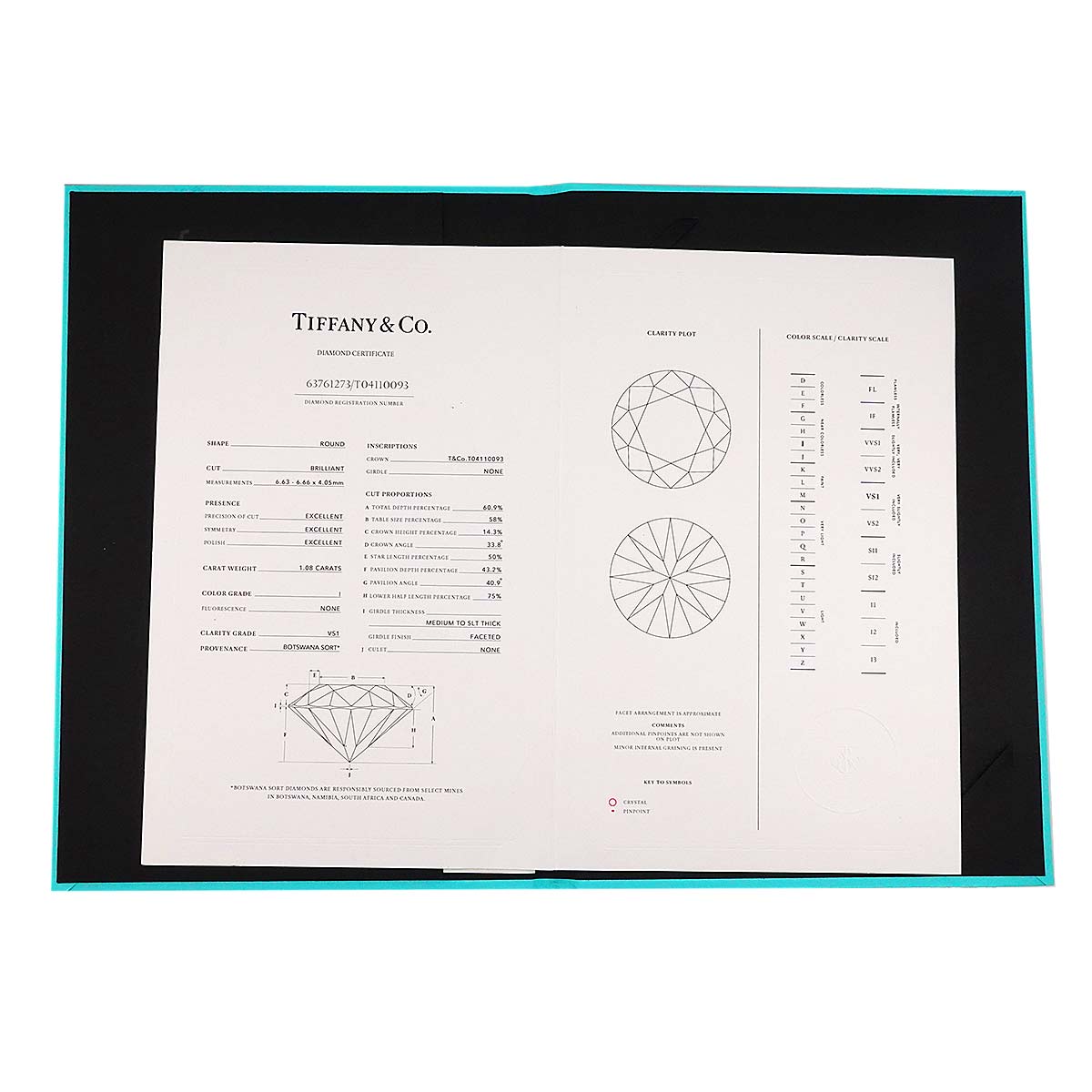 Diamond 1.08ct I/VS1/3EX Ring Pt Platinum Size5.25-5.5(US)