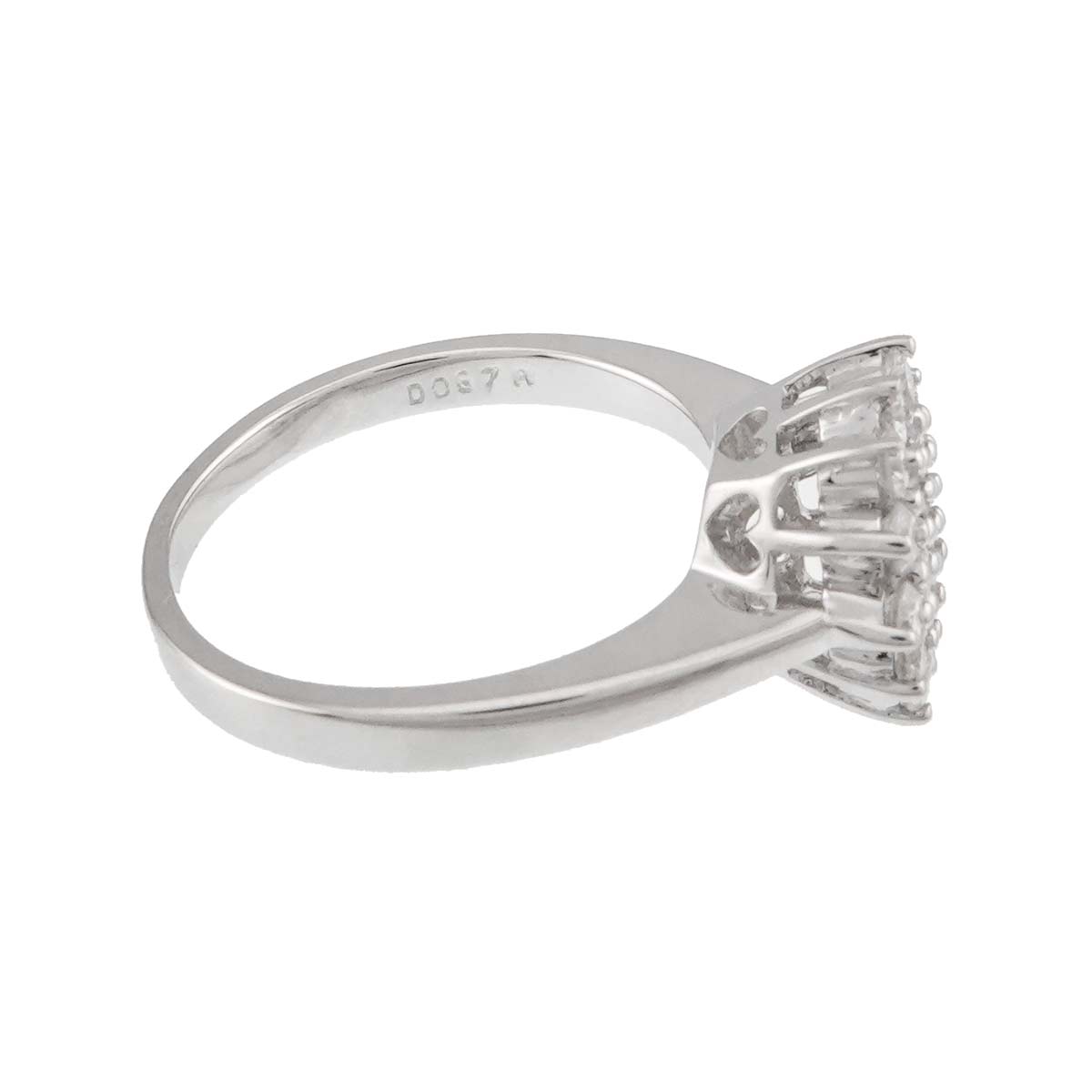 Diamond 0.67ct Ring 18K WG 750 Size6.75(US)