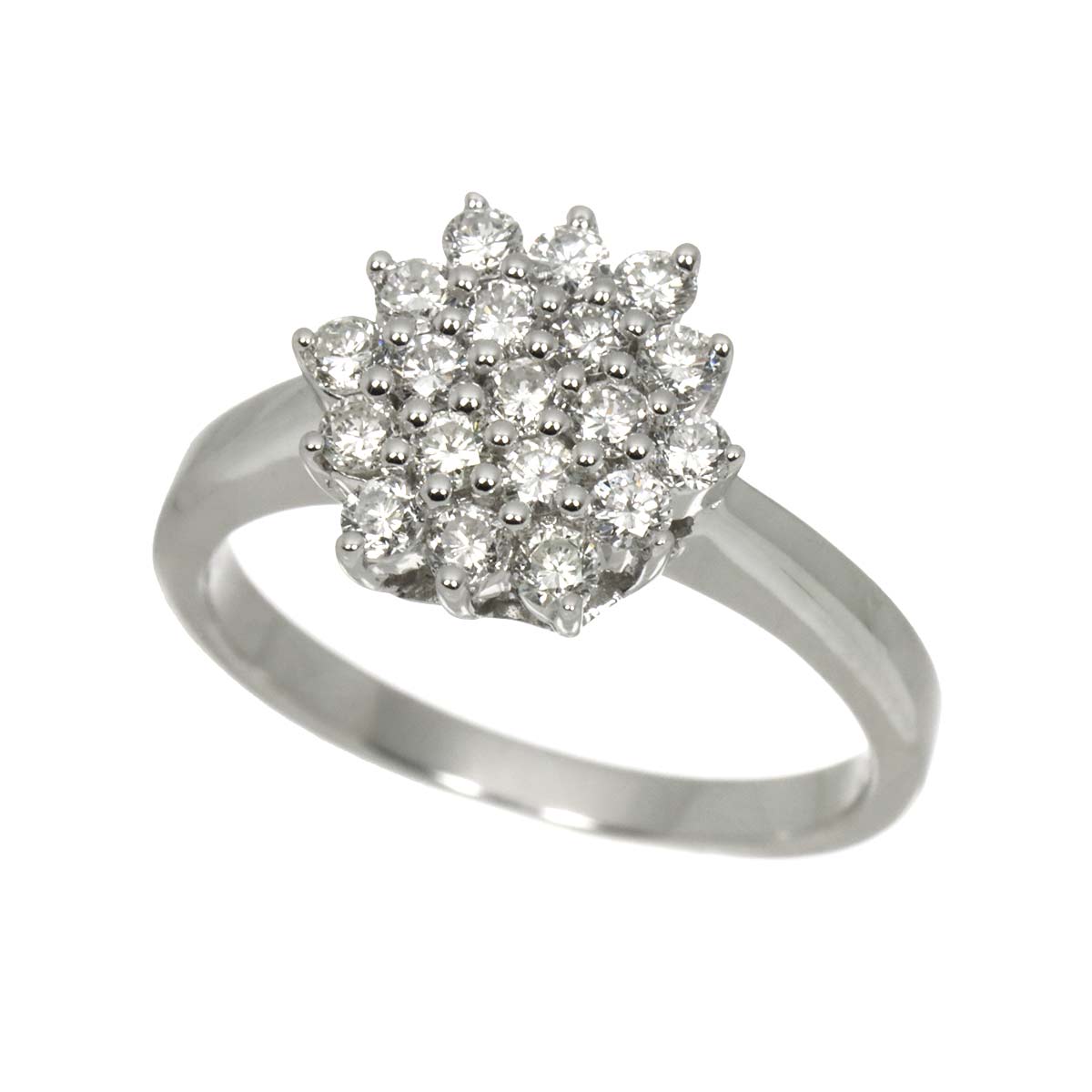 Diamond 0.67ct Ring 18K WG 750 Size6.75(US)