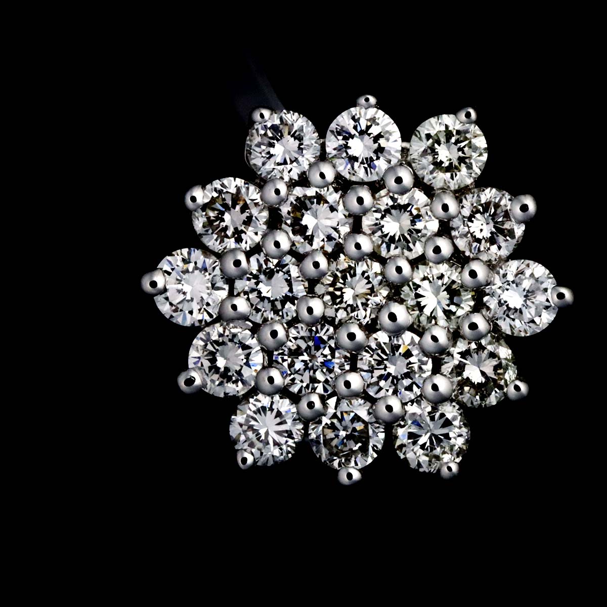 Diamond 0.67ct Ring 18K WG 750 Size6.75(US)