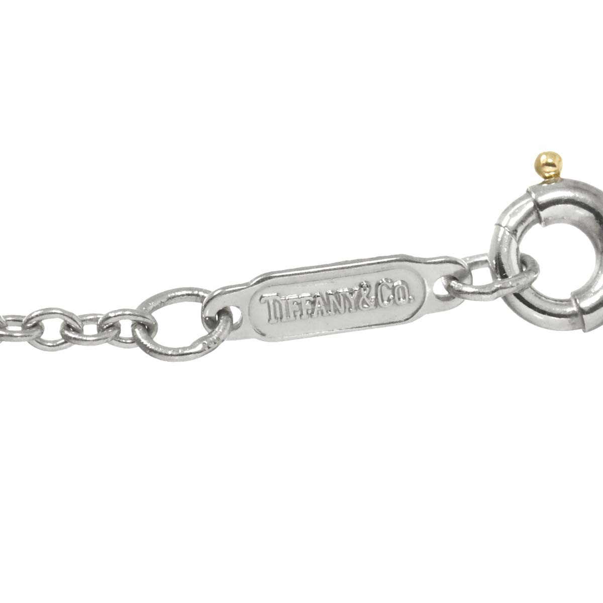 Dots Diamond Heart Necklace Platinum