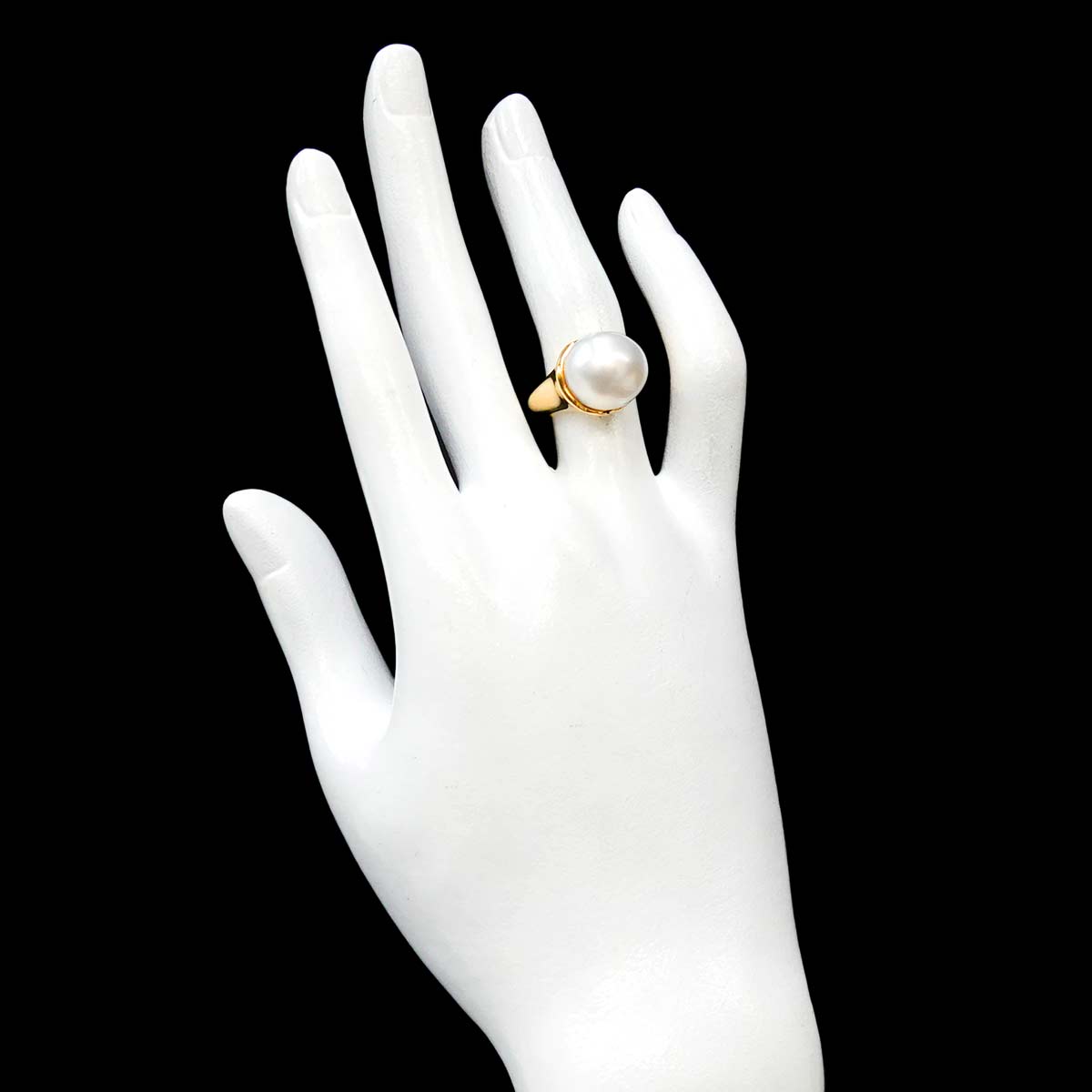 South Sea pearl Ring 18K YG 750 Size5.75-6(US)