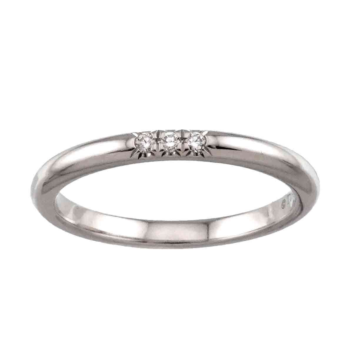 Forever Band Diamond Ring Platinum size5.25(US)