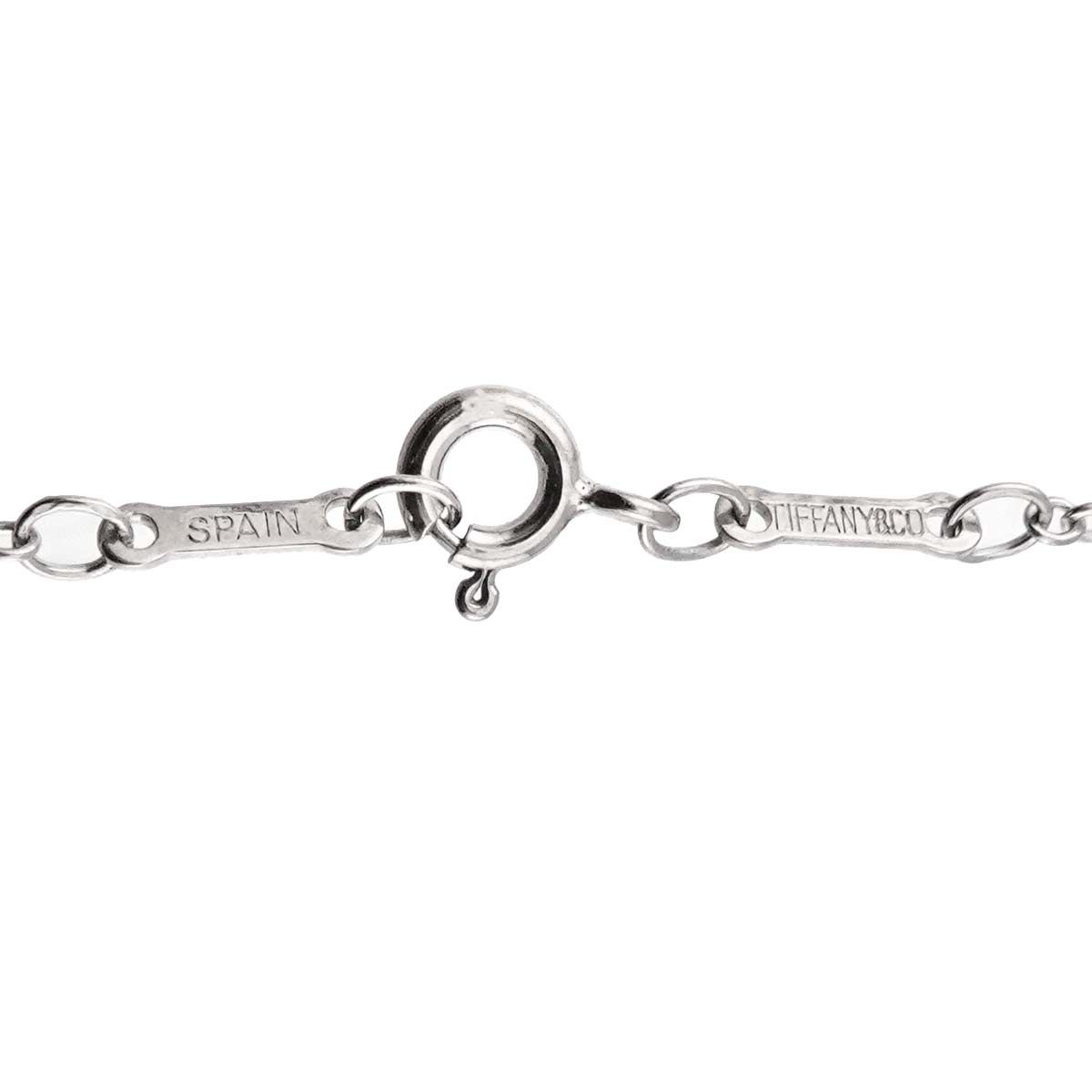 Open Heart Long Necklace Silver 925