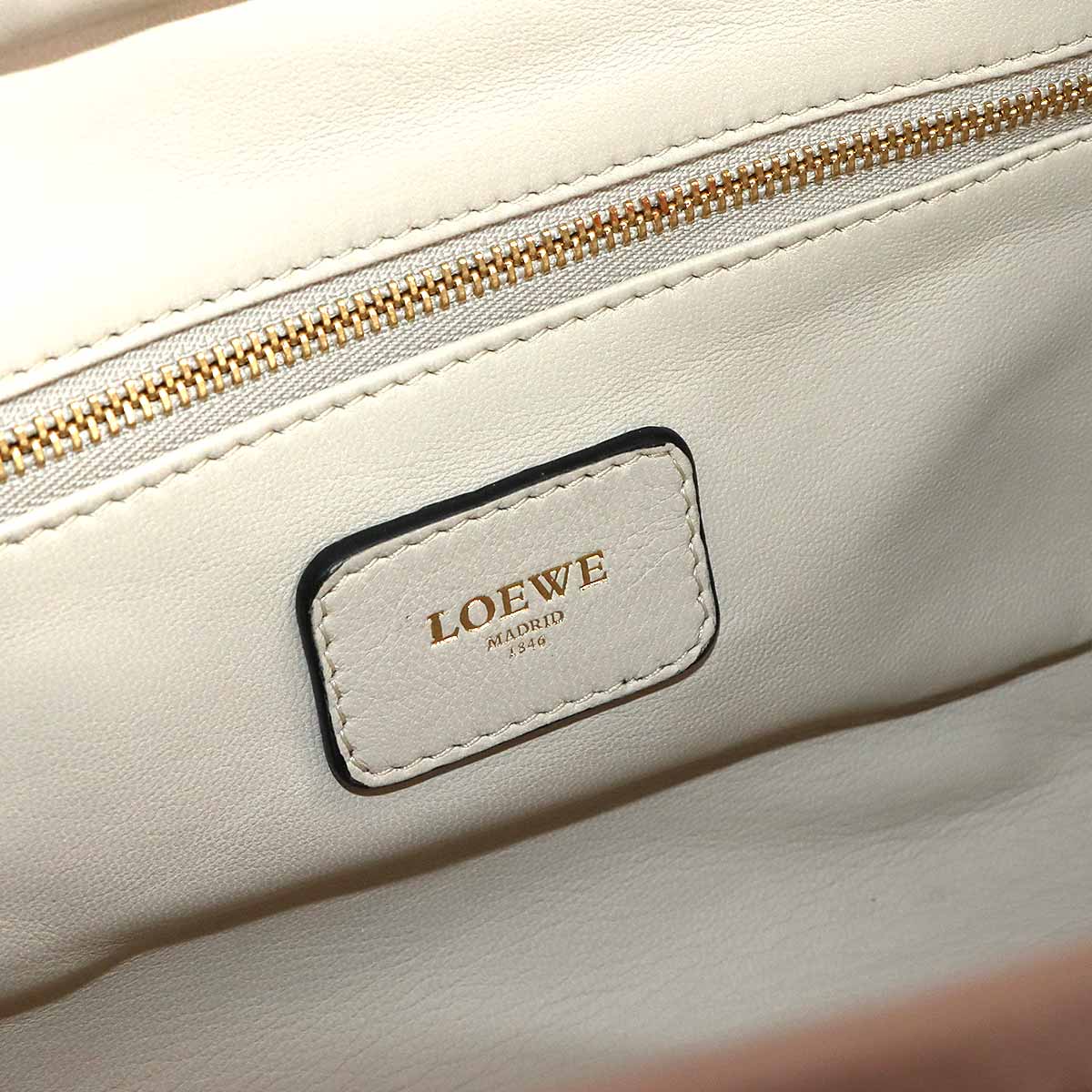 Amazona 28 Hand Bag Leather Beige Brown Bordeaux Purse