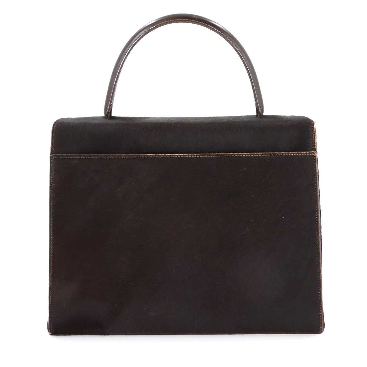 Panthere Hand Bag Unborm Leather Brown Purse