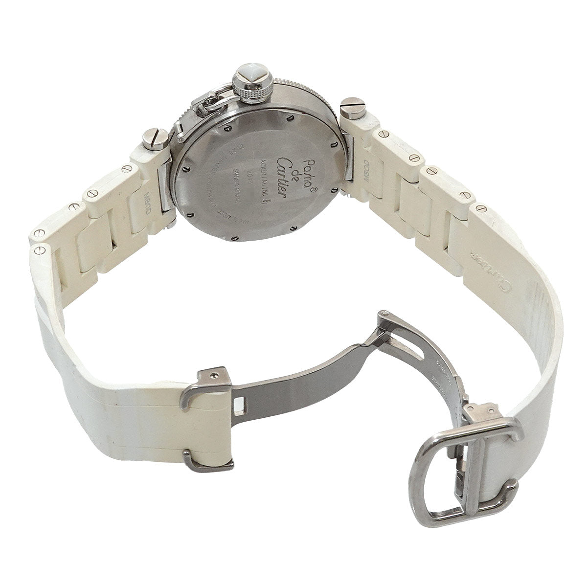 Pasha Seatimer W3140001 750 PG Date Silver Dial Ladies Watch