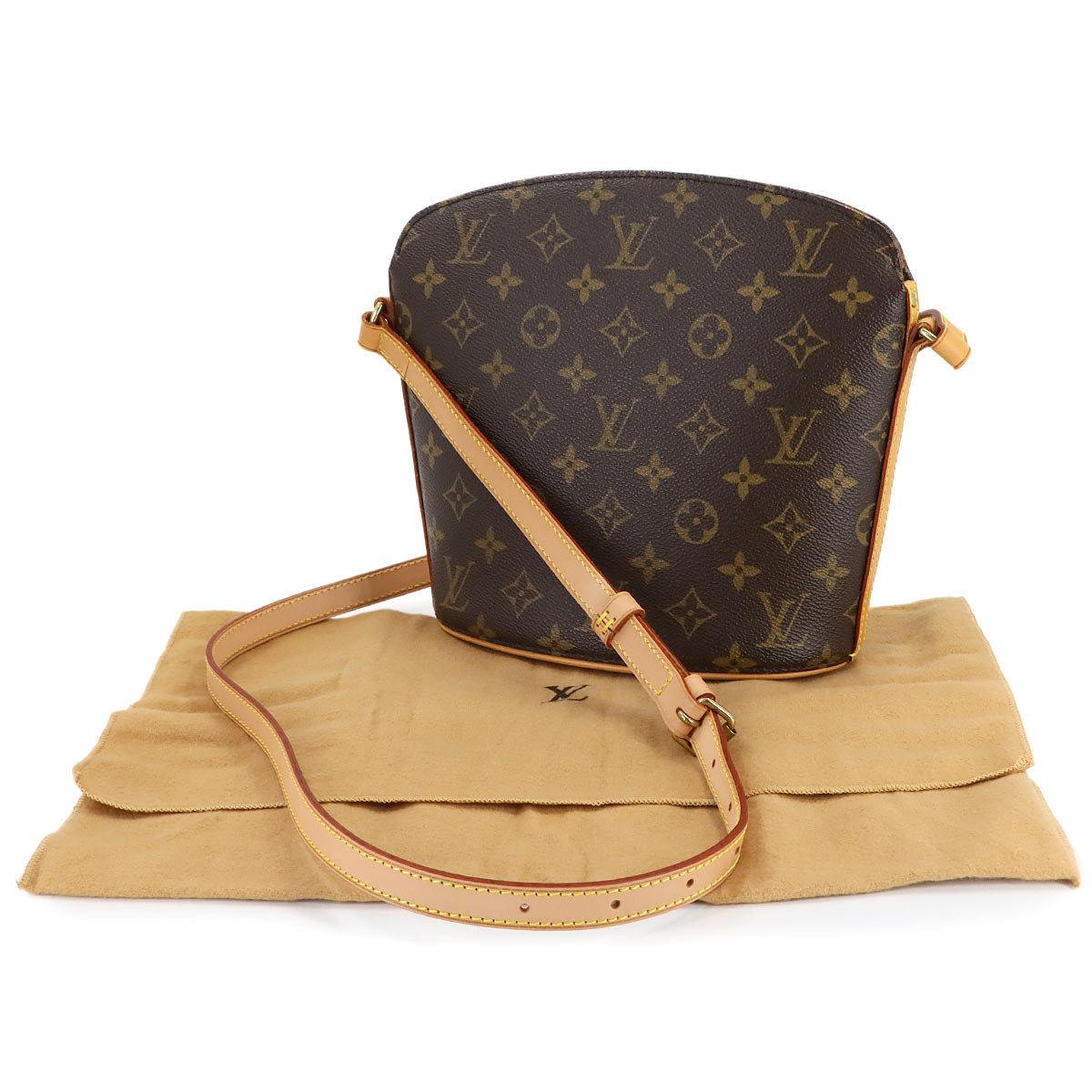 Monogram Drouot Shoulder Bag Brown M51290 Purse