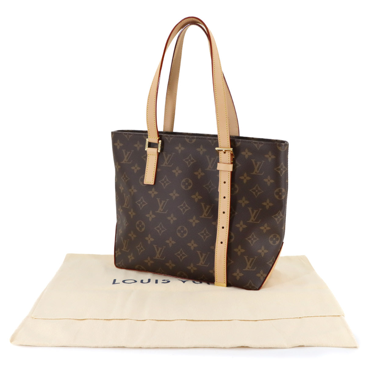 Monogram Piano Tote Bag Brown M12095 Purse