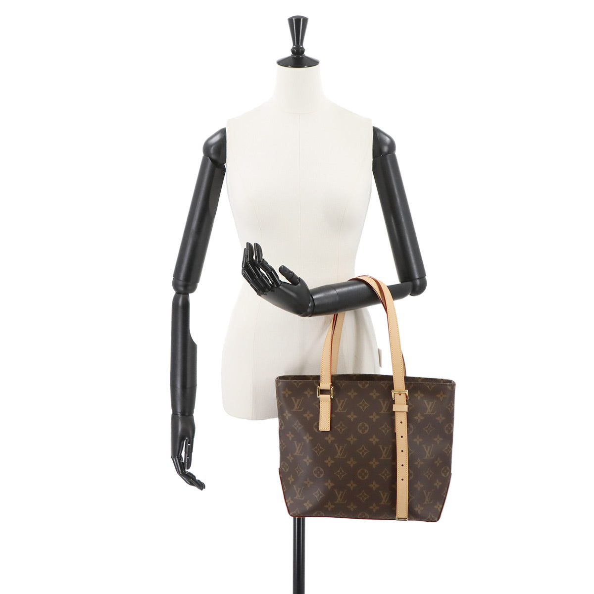 Monogram Piano Tote Bag Brown M12095 Purse