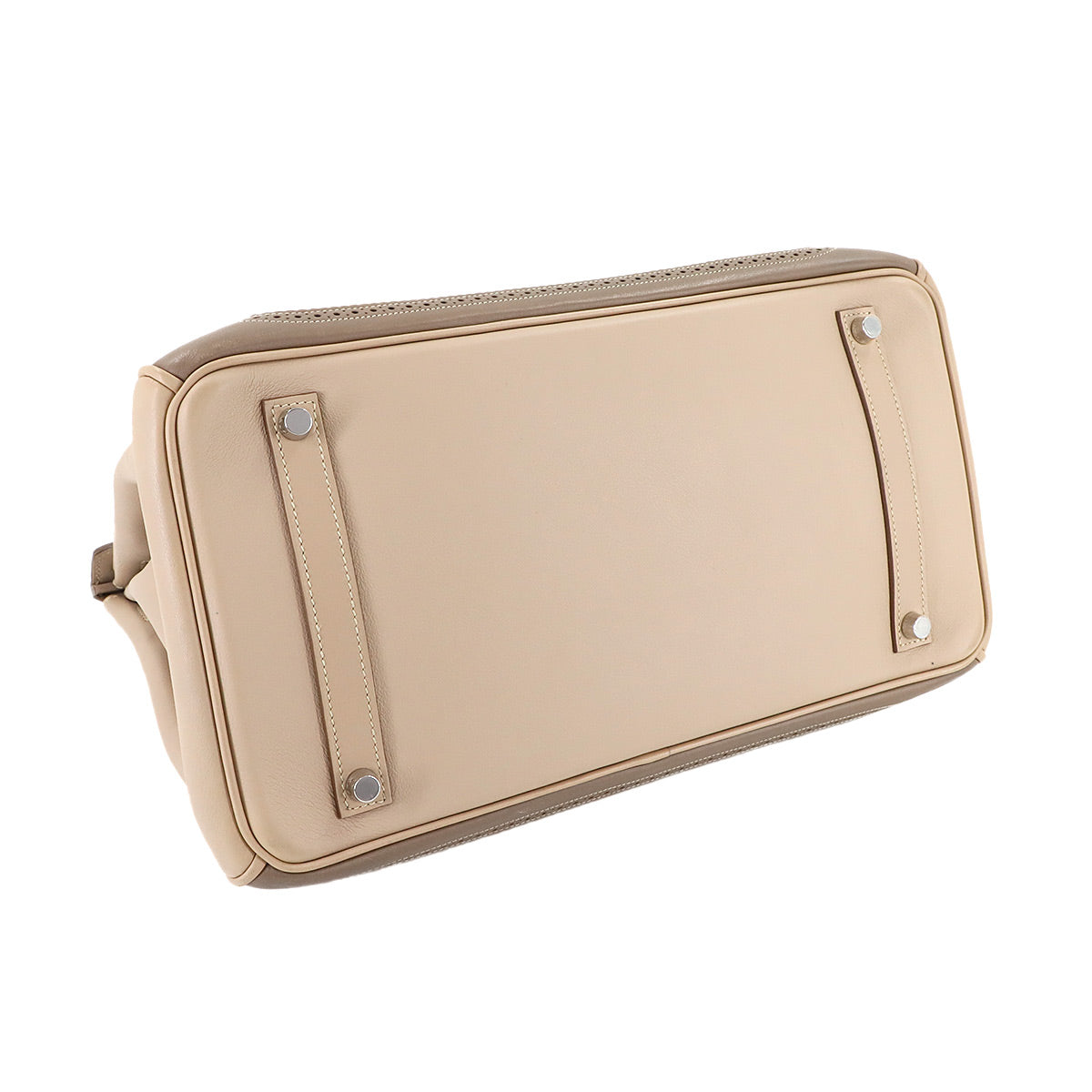 Birkin 35 Ghillies Swift Argile Etoupe Hand Bag Purse