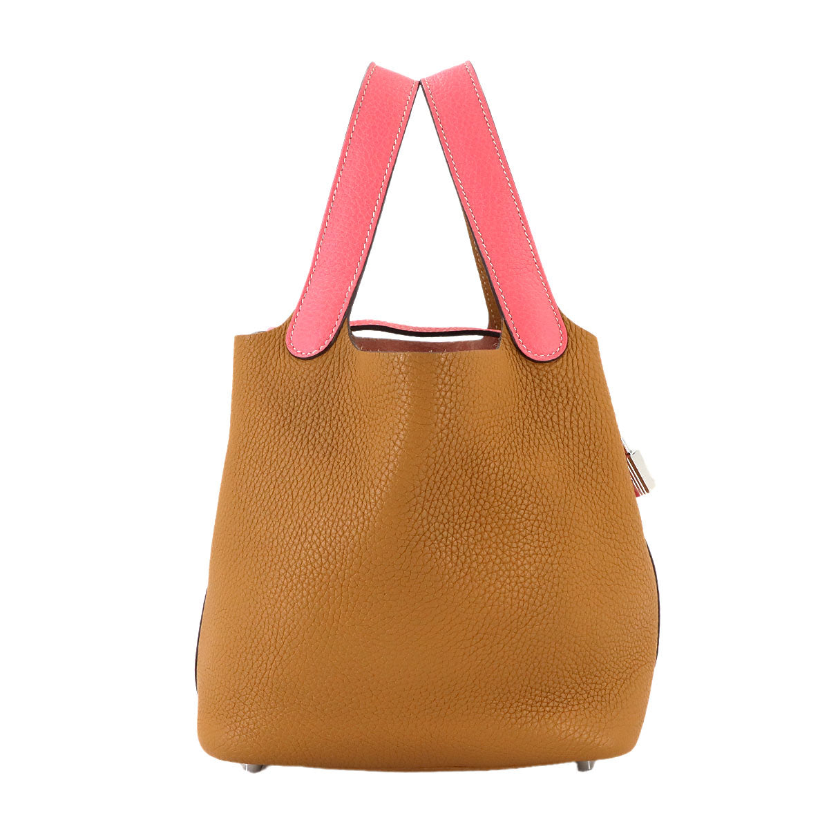 Picotin Lock Casaque PM Hand Bag Taurillon Clemence Rose Azalee