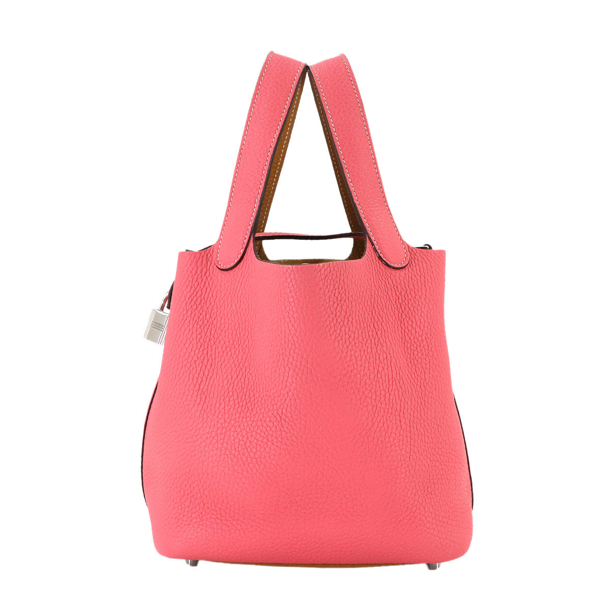 Picotin Lock Casaque PM Hand Bag Taurillon Clemence Rose Azalee