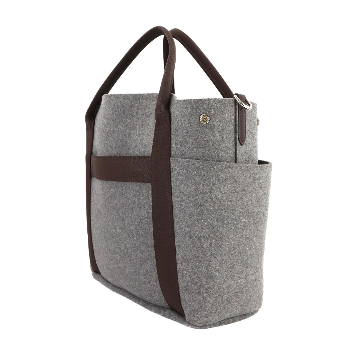 Sac De Pansage Groom Tote Shoulder Bag Felt Gris Moyen