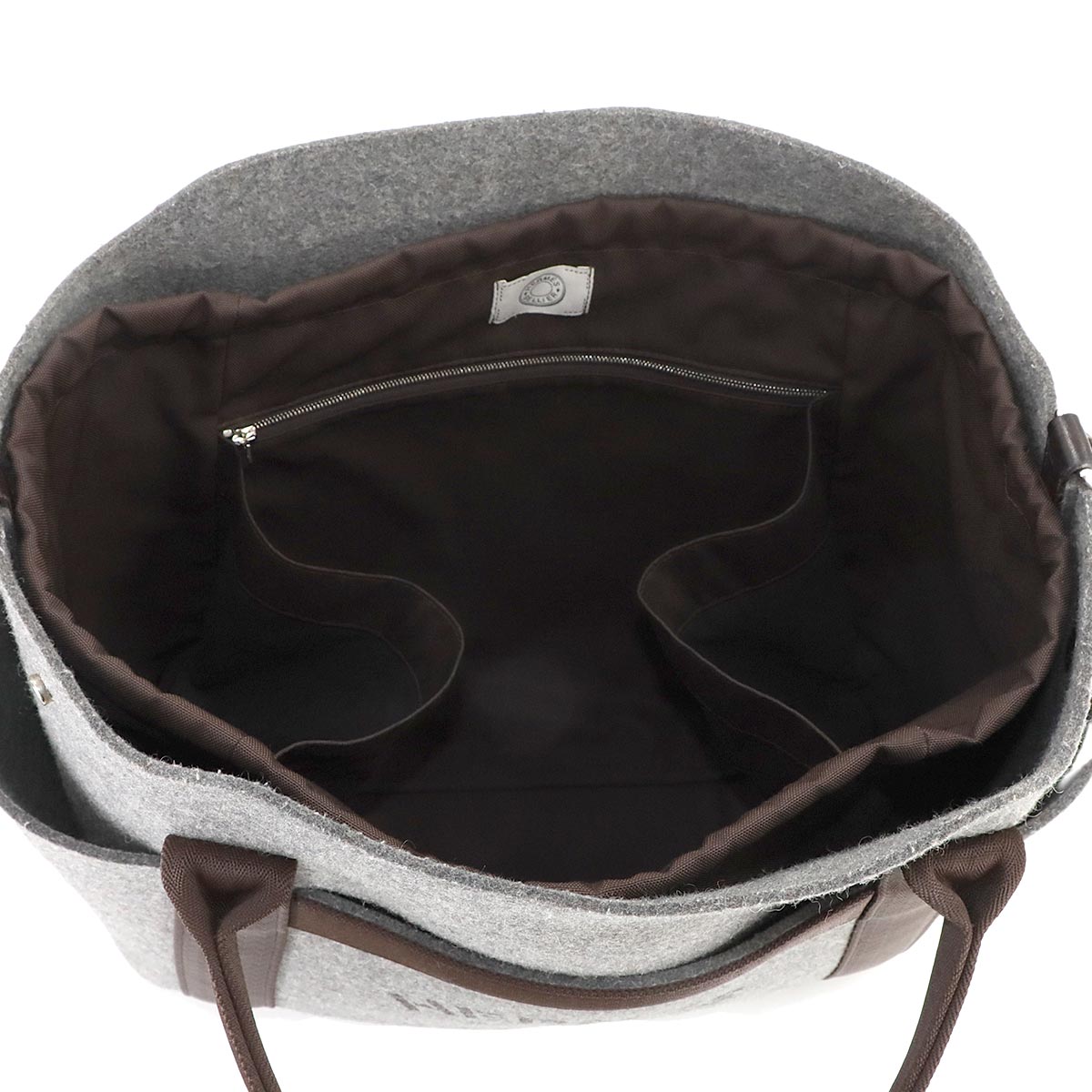 Sac De Pansage Groom Tote Shoulder Bag Felt Gris Moyen