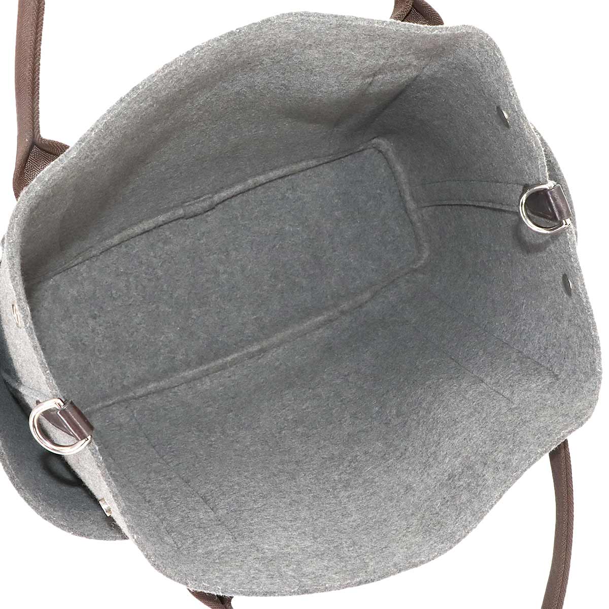 Sac De Pansage Groom Tote Shoulder Bag Felt Gris Moyen