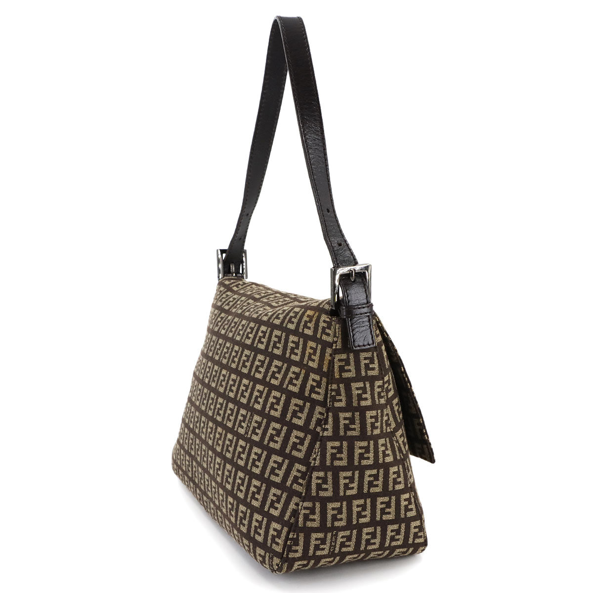 Zucchino Mamma Baguette Shoulder Bag Canvas Brown Beige 8BR001