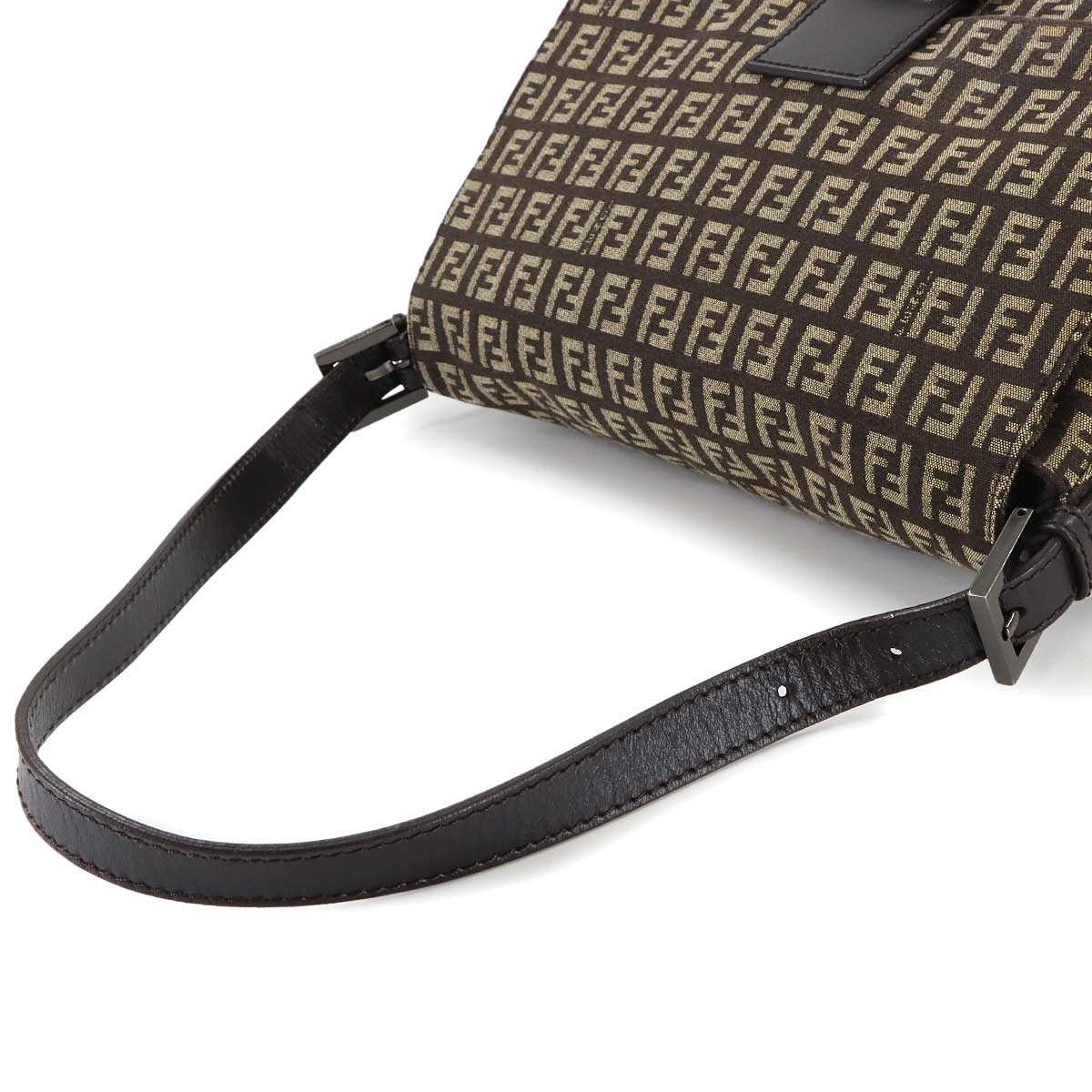 Zucchino Mamma Baguette Shoulder Bag Canvas Brown Beige 8BR001
