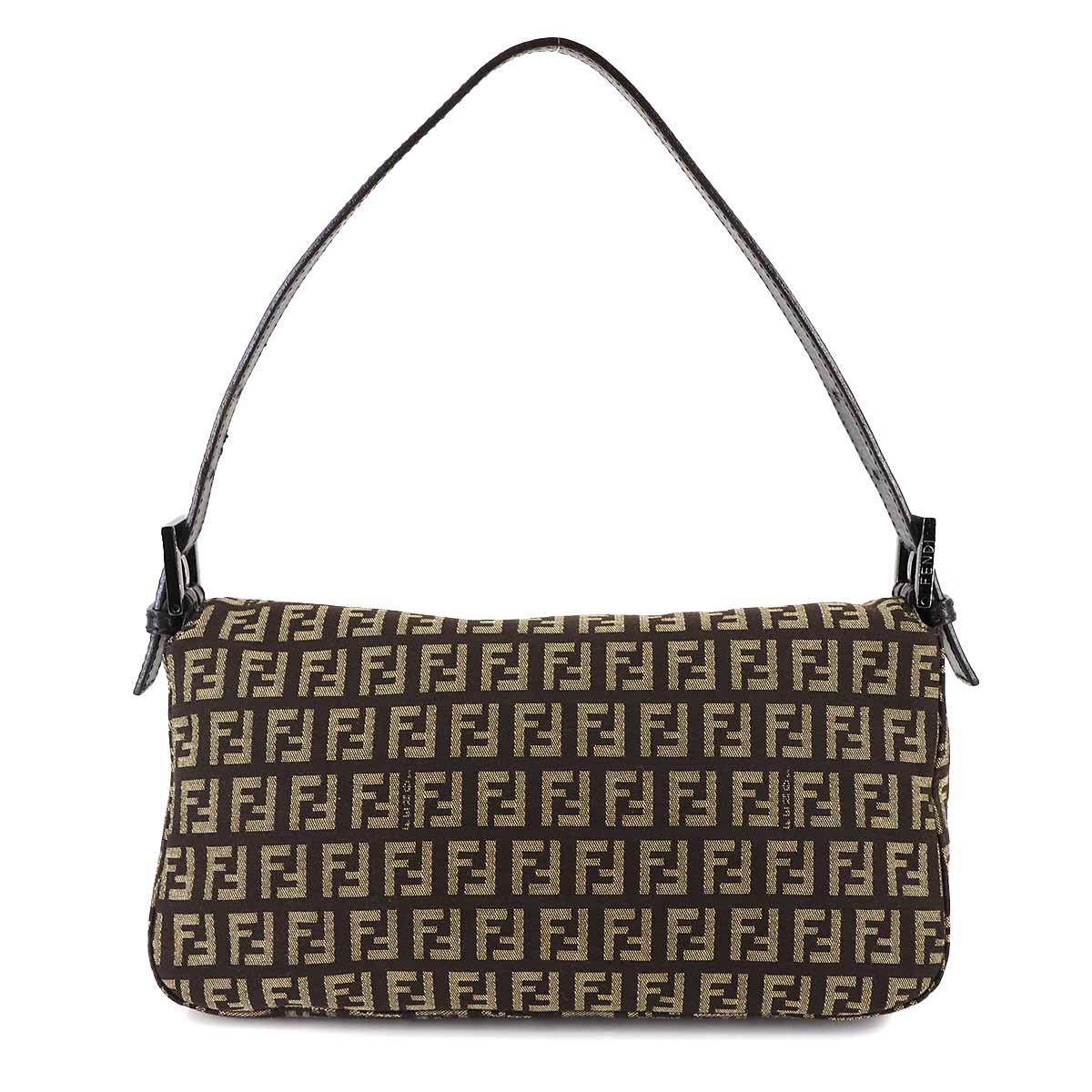 Zucchino Mamma Baguette Shoulder Bag Canvas Brown Beige 8BR003