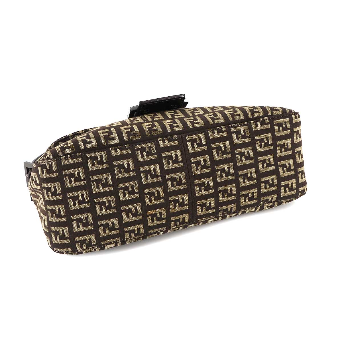 Zucchino Mamma Baguette Shoulder Bag Canvas Brown Beige 8BR003