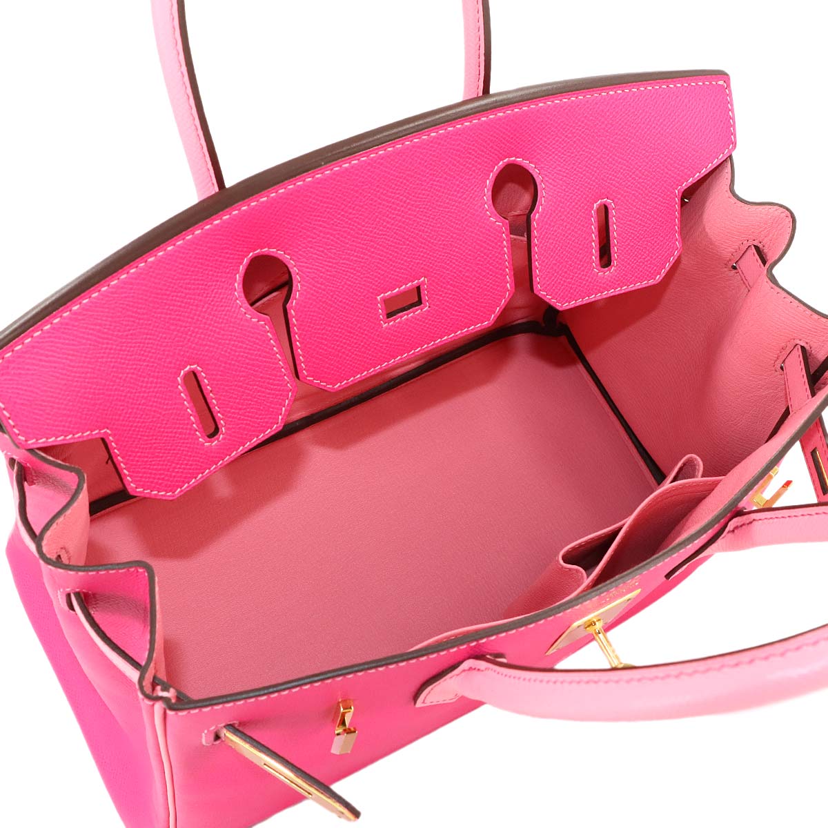 Birkin 30 Personal SPO Epsom Rose Tyrien Rose Confetti Hand Bag