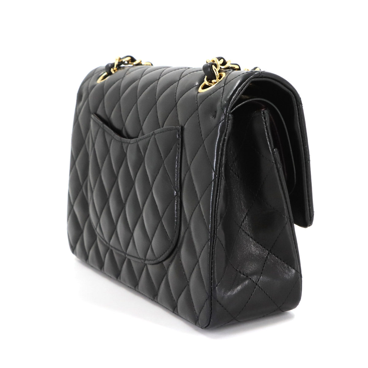 Matelasse 25 Chain Shoulder Bag Leather Black A01112 11.12