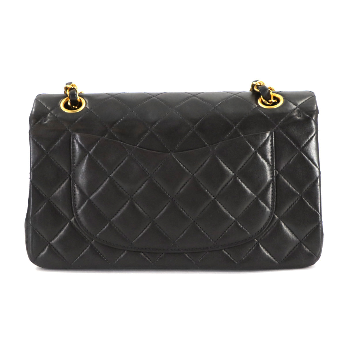 Matelasse 23 Chain Shoulder Bag Leather Black A01113 Vintage