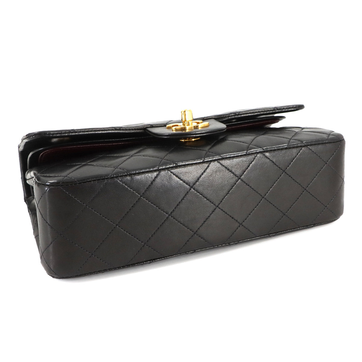 Matelasse 23 Chain Shoulder Bag Leather Black A01113 Vintage