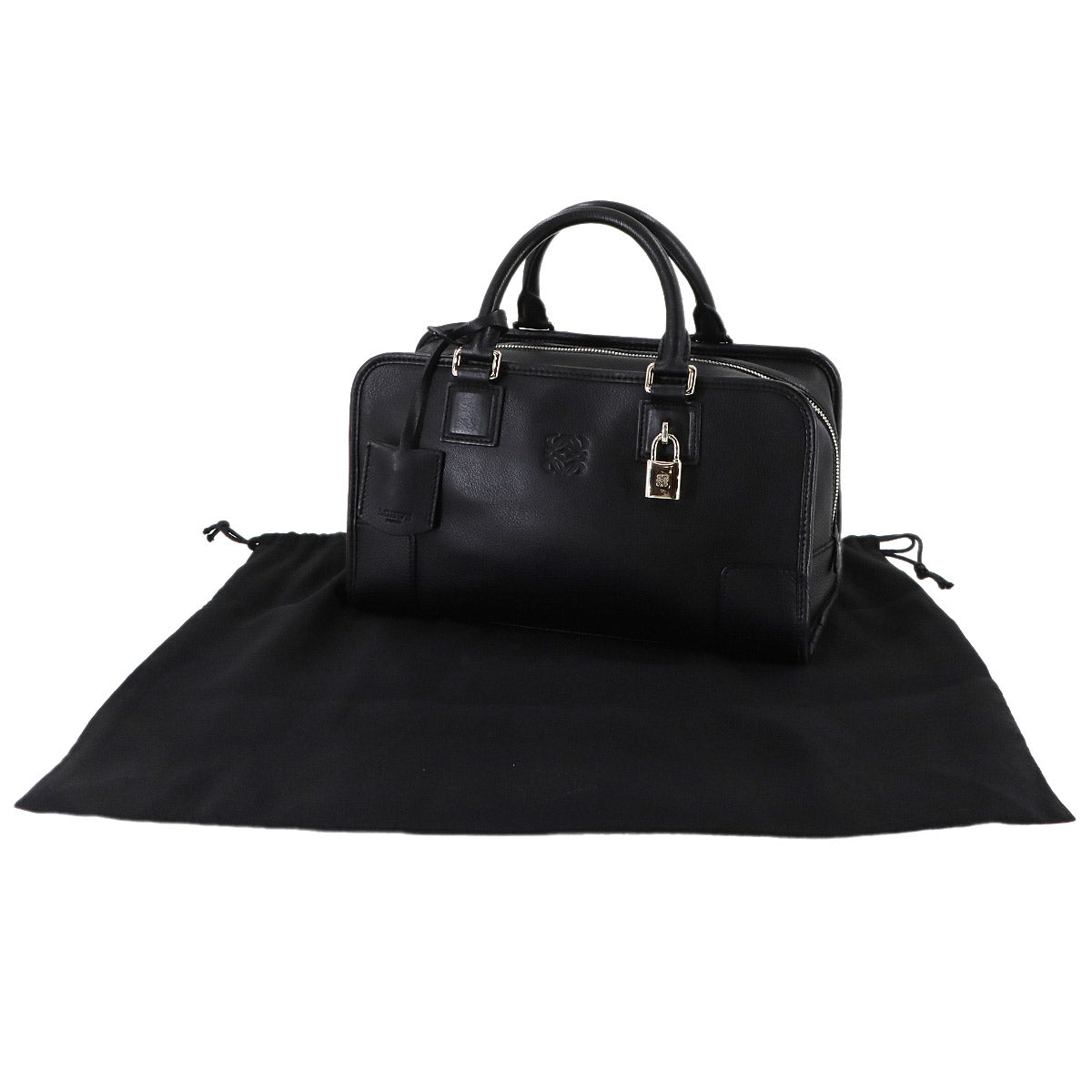 Amazona 28 Hand Bag Leather Black 352.79.A03 Anagram Purse