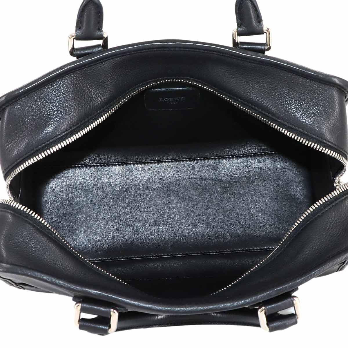 Amazona 28 Hand Bag Leather Black 352.79.A03 Anagram Purse