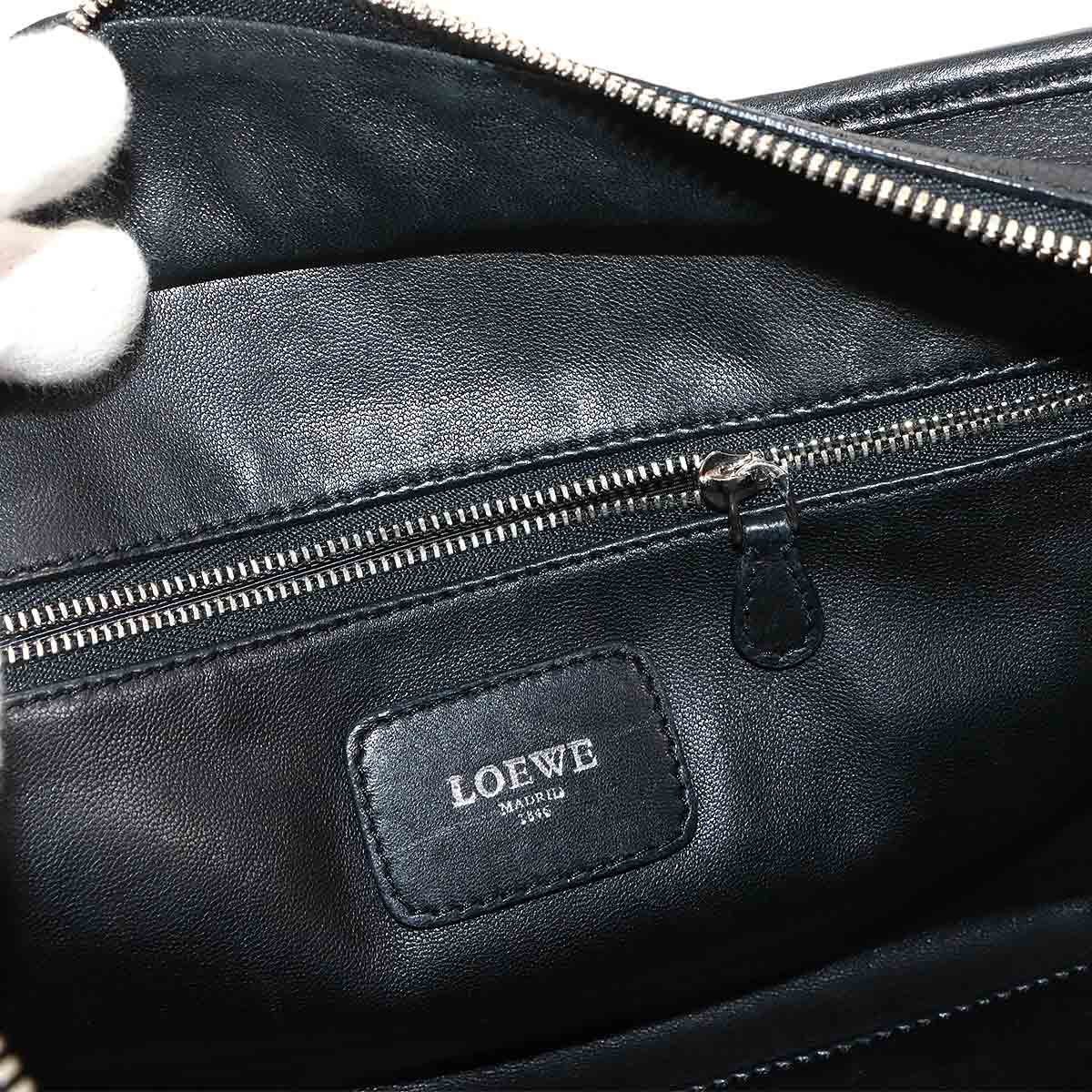 Amazona 28 Hand Bag Leather Black 352.79.A03 Anagram Purse