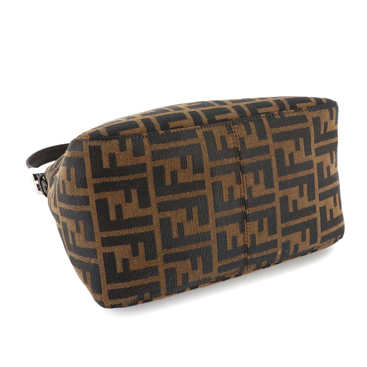 Zucca Mamma Baguette Shoulder Bag Canvas Leather Brown 26426