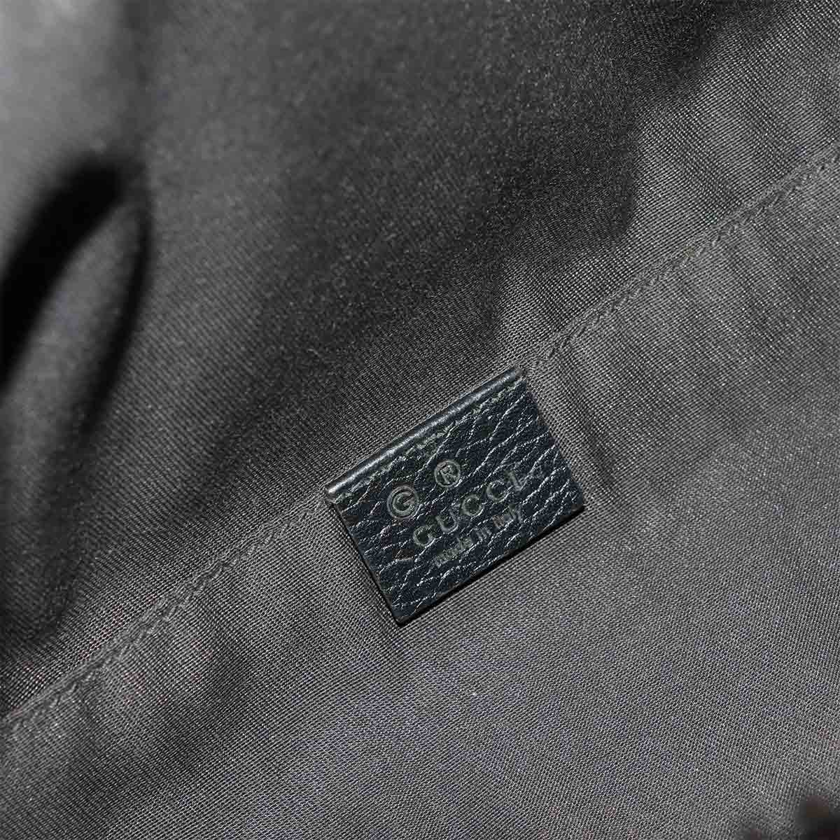 Crossbody Waist Bag GG Nylon Leather Black 449182 Purse