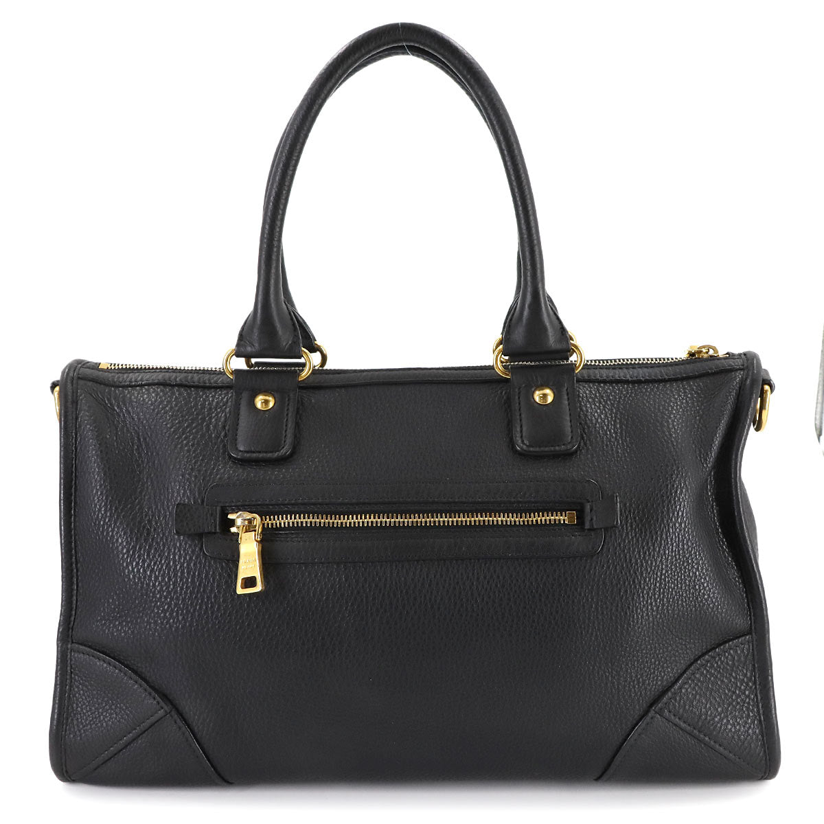 Hand Shoulder Bag Leather Black BL0639 Purse