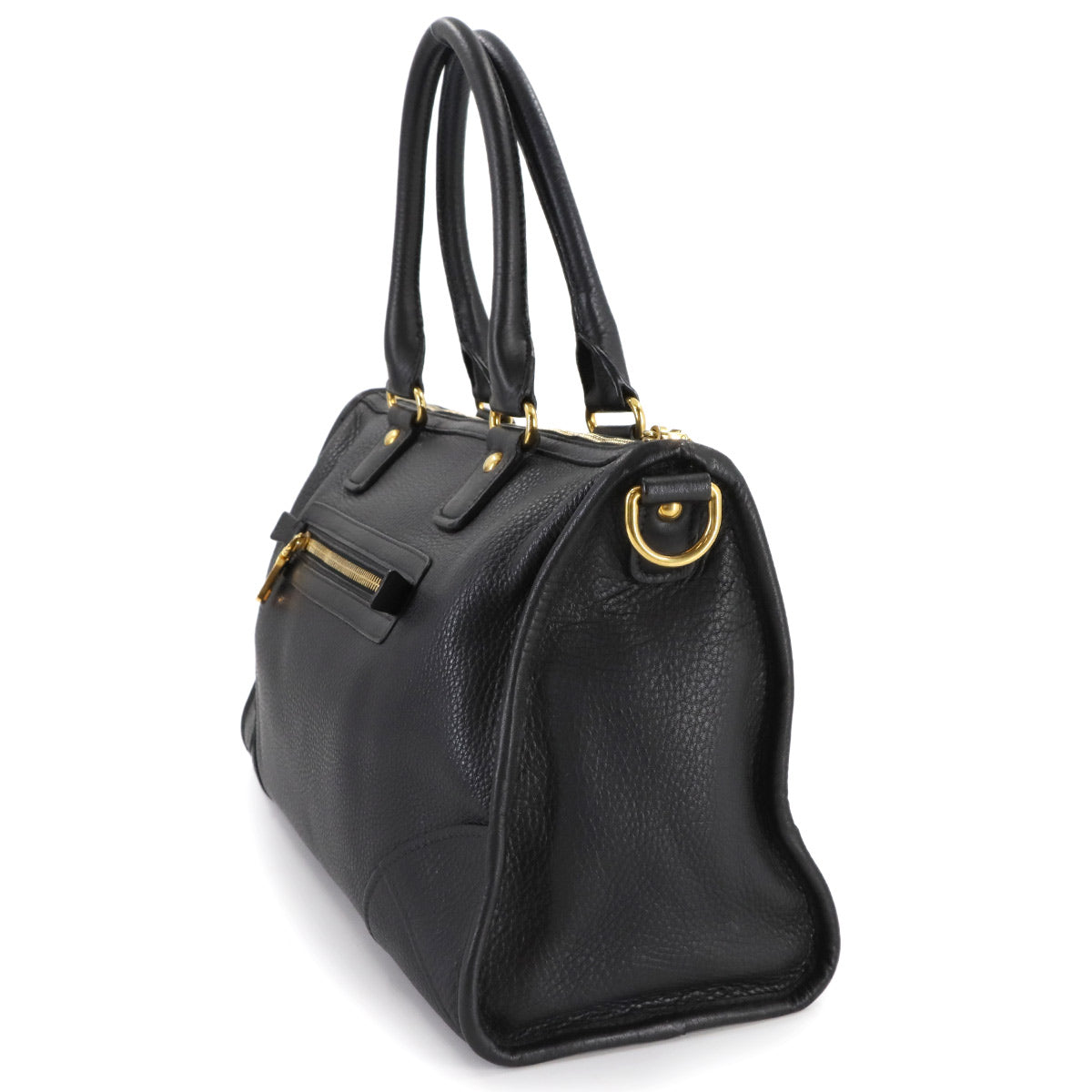 Hand Shoulder Bag Leather Black BL0639 Purse
