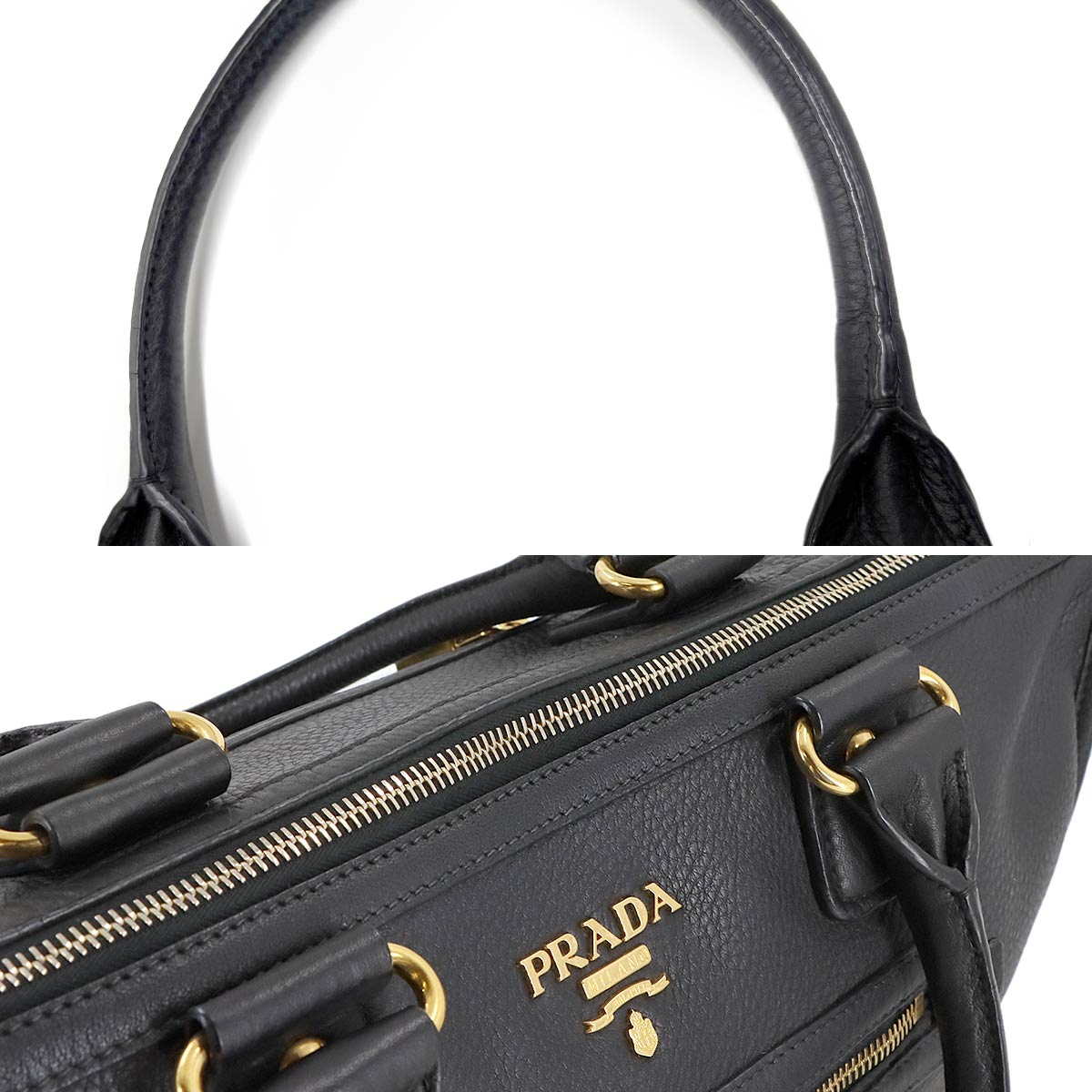 Hand Shoulder Bag Leather Black BL0639 Purse