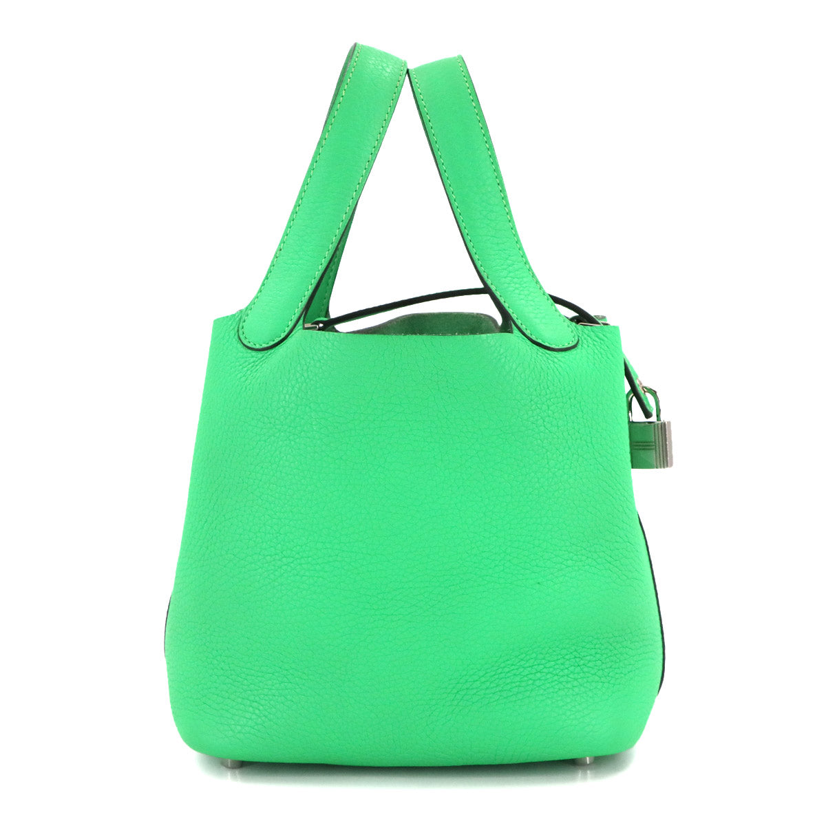 Picotin Lock PM Hand Bag Taurillon Clemence Vert comics