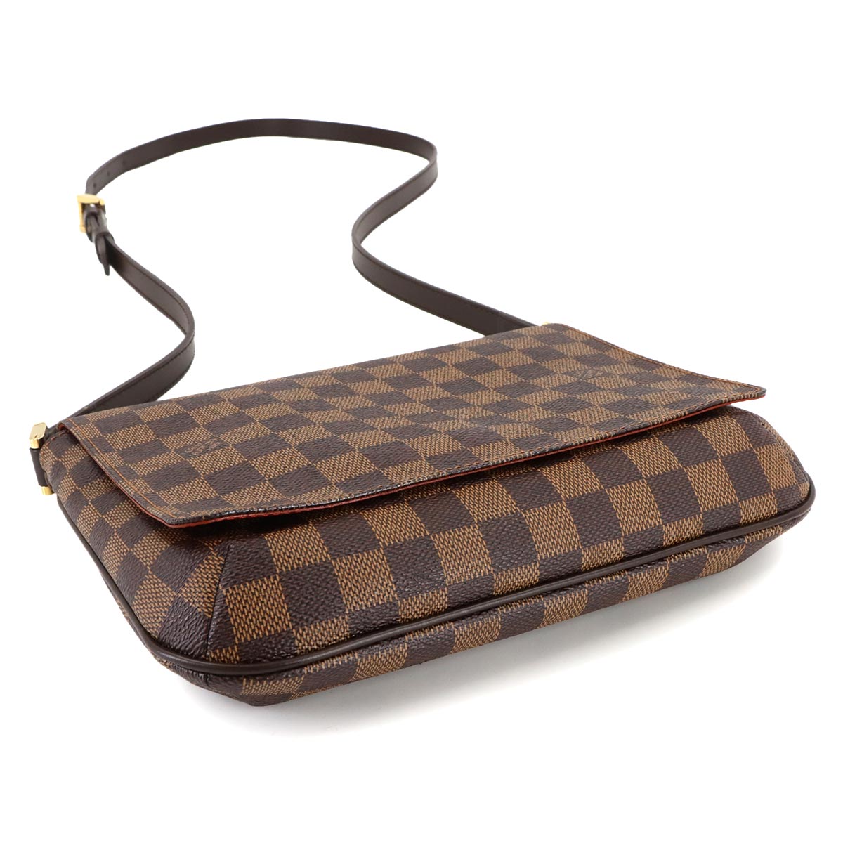 Damier Musette Tango Long Shoulder Bag Ebene N51301