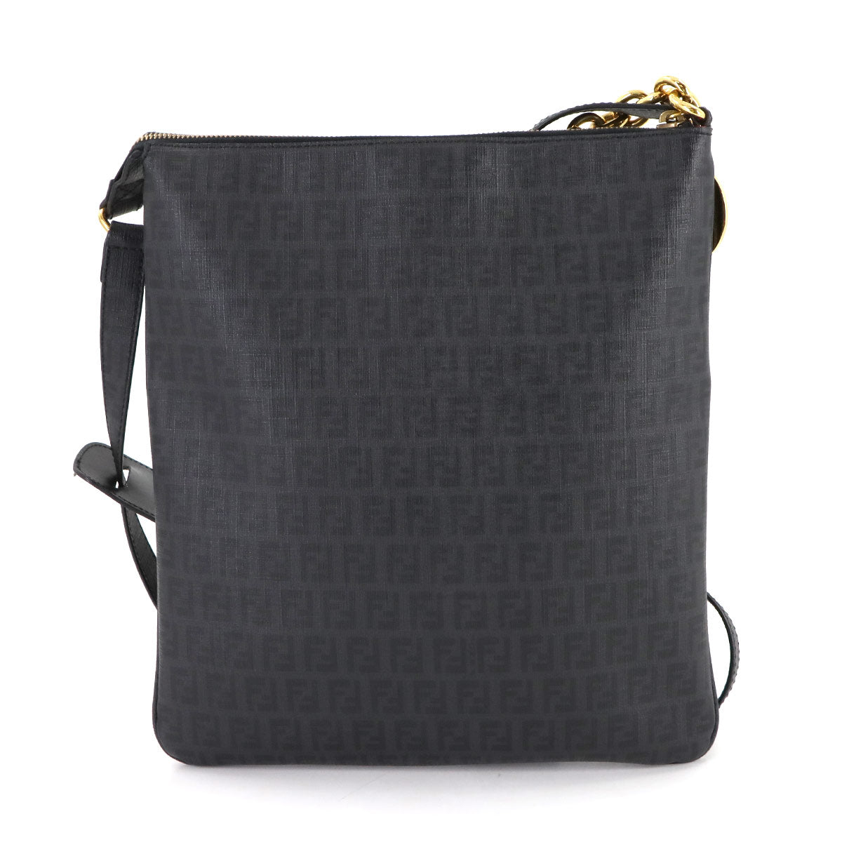 Zucchino Shoulder Bag PVC Leather Gray 8BT151