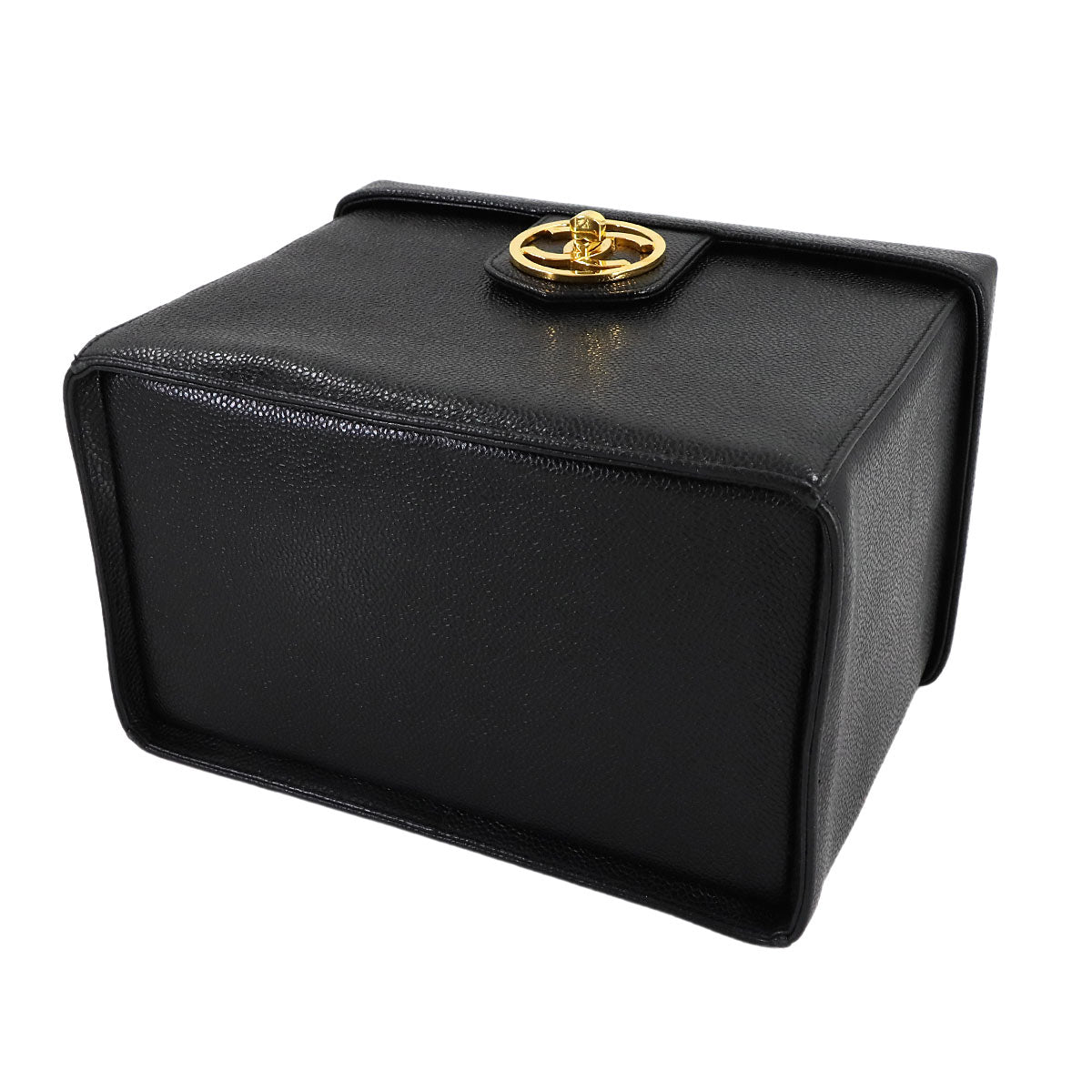 Vanity Hand Shoulder Bag Leather Black A01999 Purse