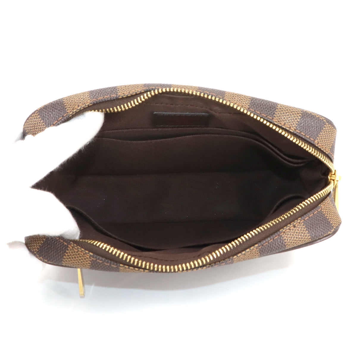 Damier Pochette Billets Macao Clutch Bag Ebene N61379