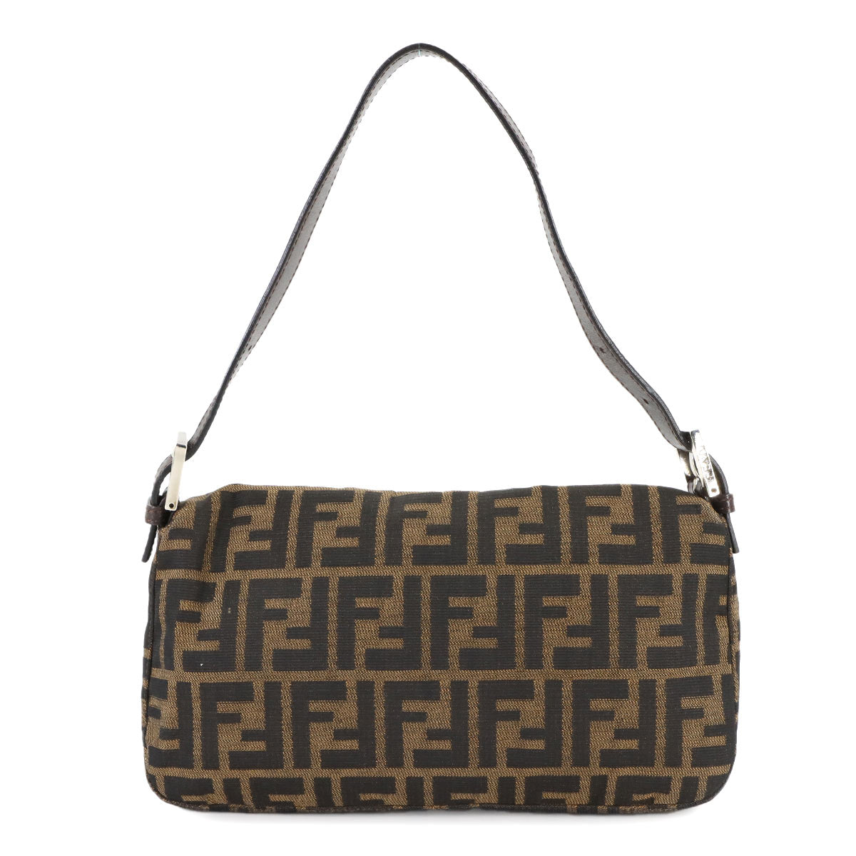 Zucca Mamma Baguette Shoulder Bag Canvas Leather Brown 26424