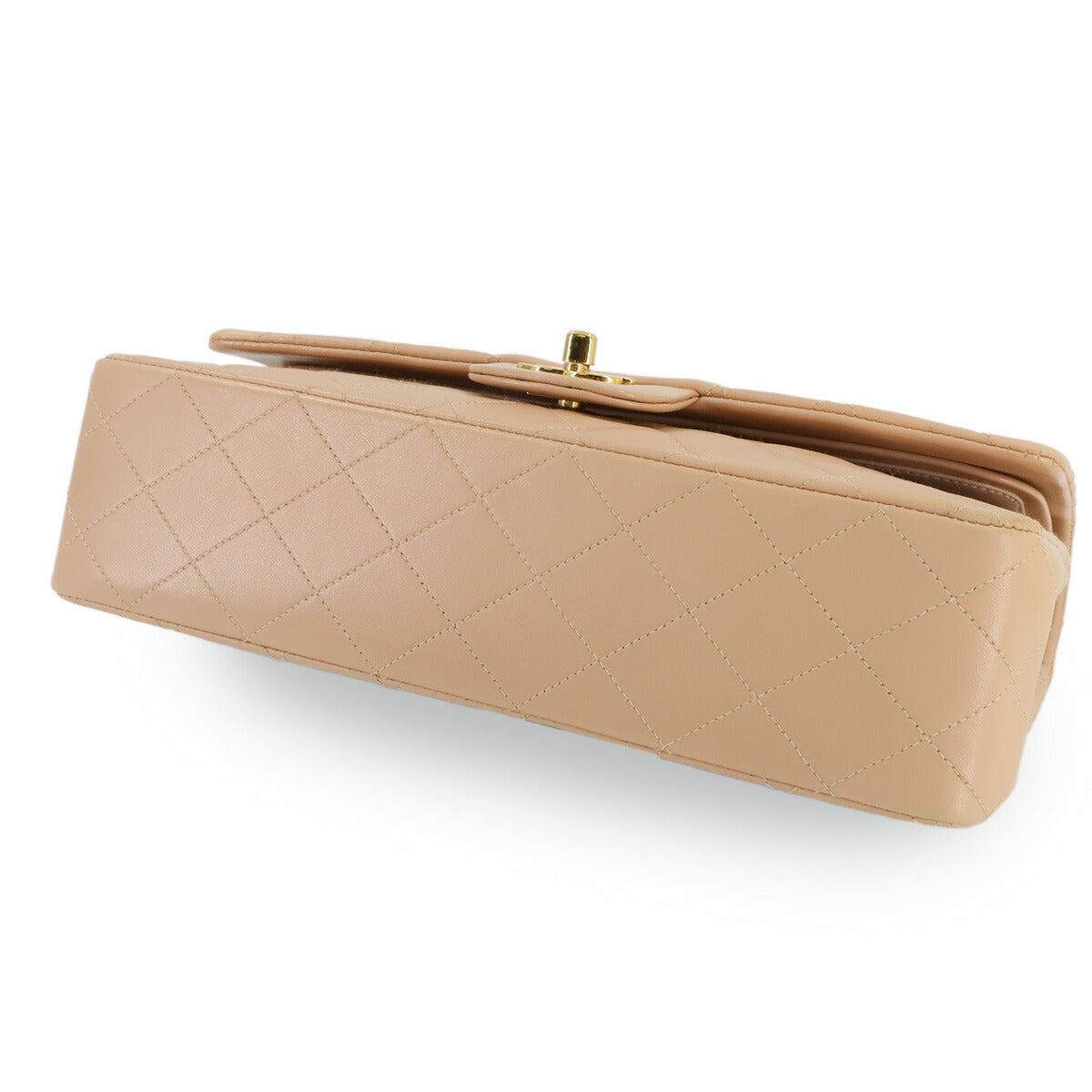 Matelasse 25 Chain Shoulder Bag Leather Beige A01112 11.12