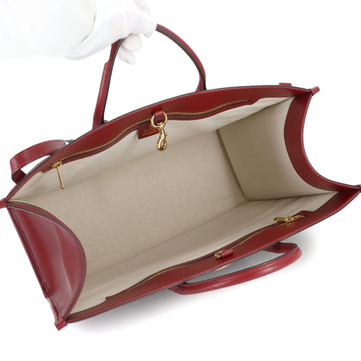 Doraemon Mini GG Supreme 2way Large Tote Bag Brown Red 653952