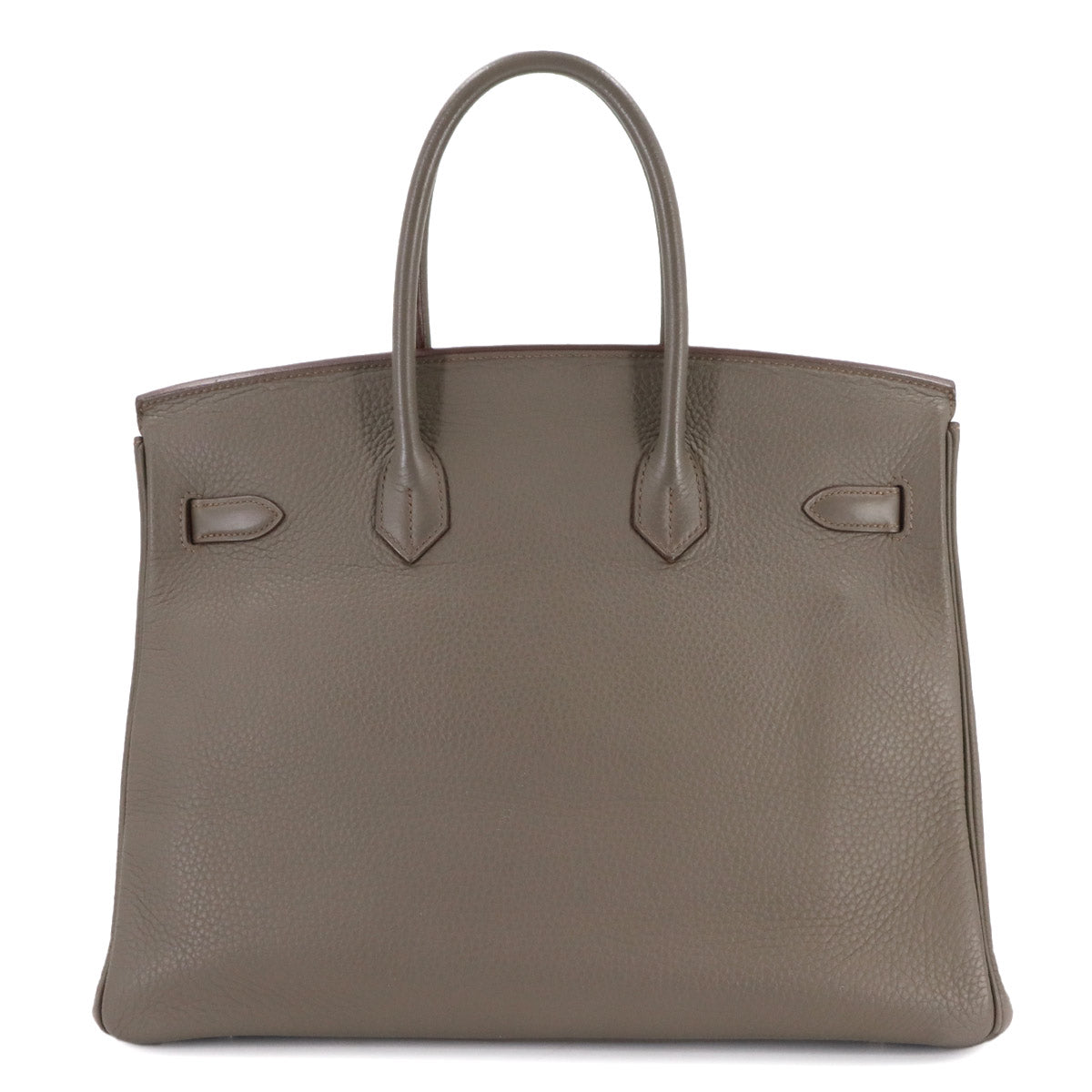 Birkin 35 Taurillon Clemence Etain Hand Bag Gray Purse
