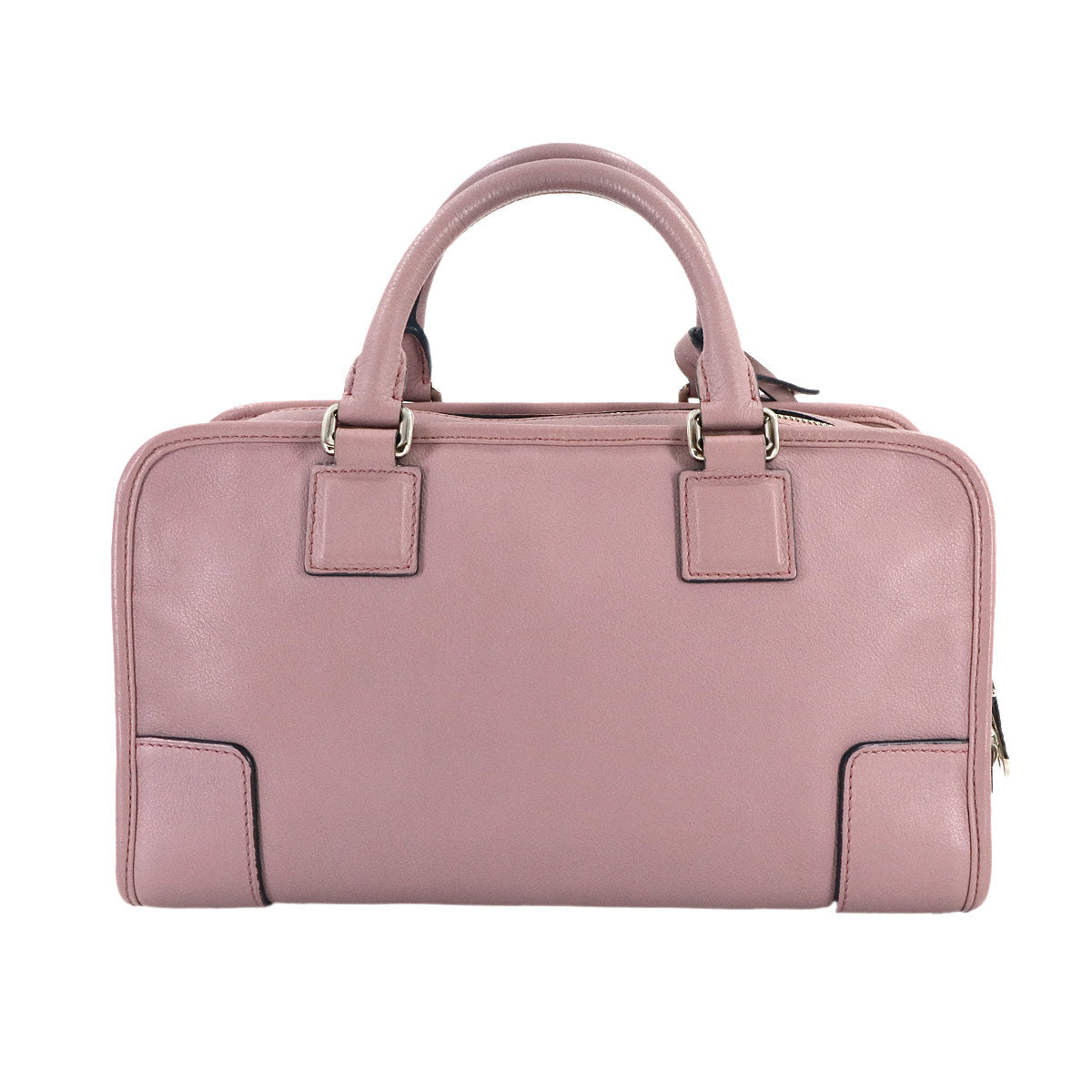 Amazona 28 Hand Bag Leather Pink Anagram Purse