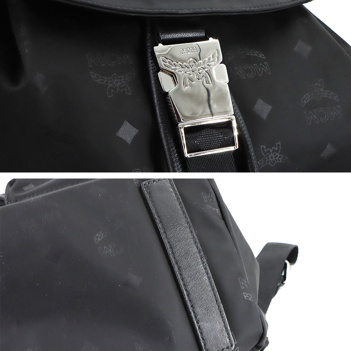 Visetos Backpack Nylon Black MUK7ADT17