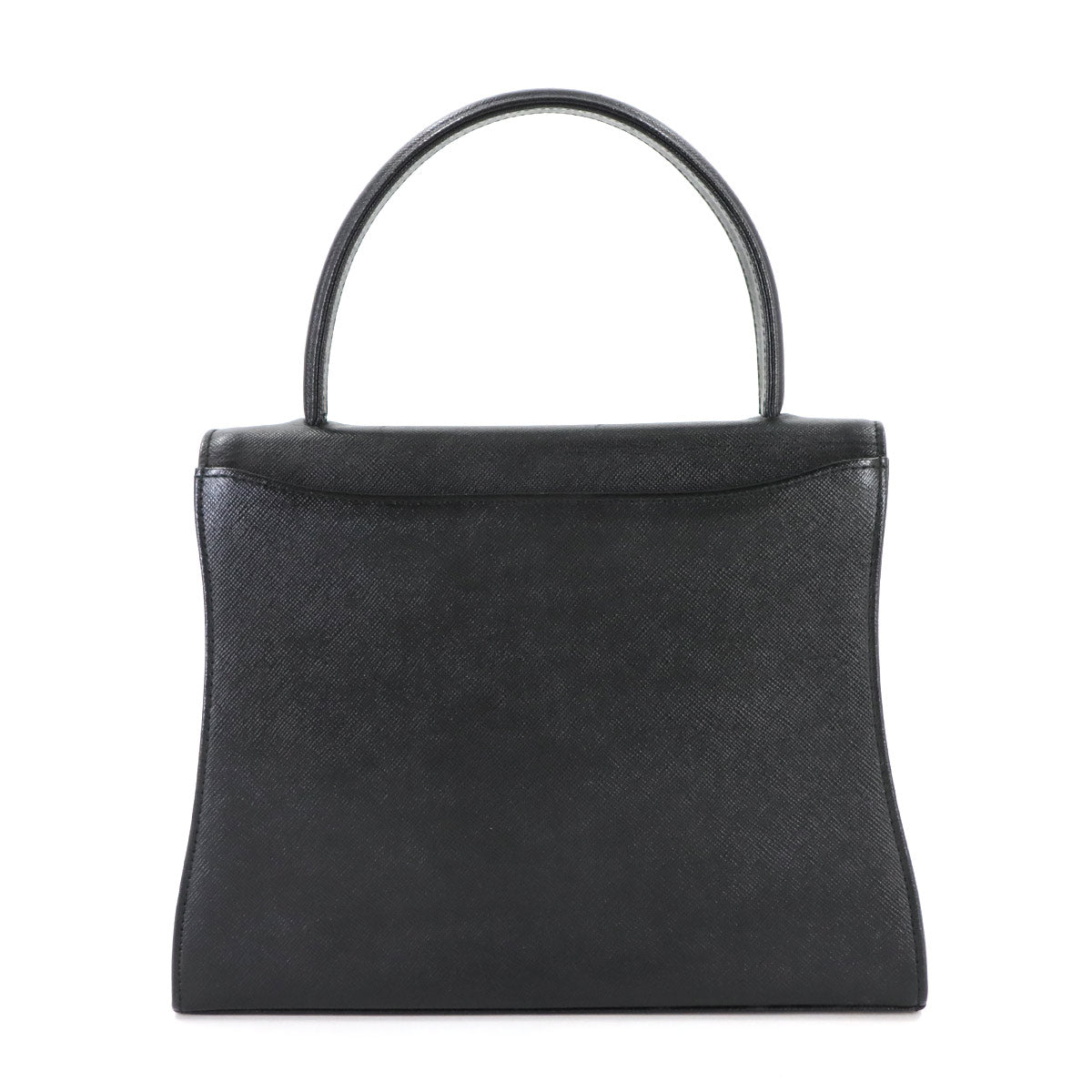 2way Hand Shoulder Bag Leather Black Purse