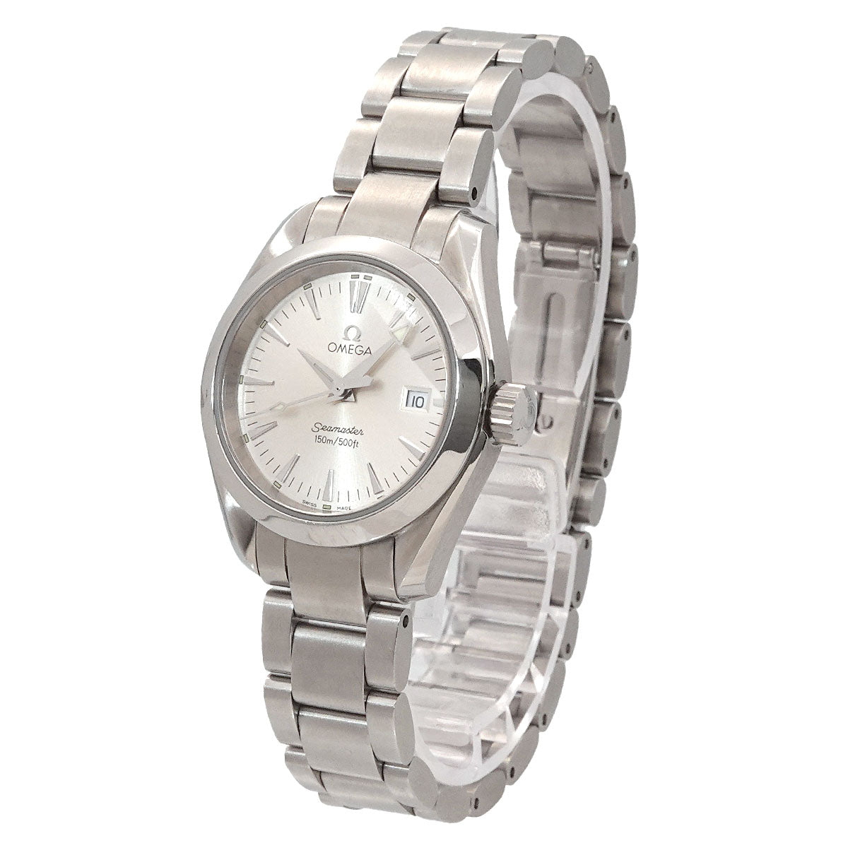 Seamaster Aqua Terra 2577 30 Date Quartz Silver Dial Ladies