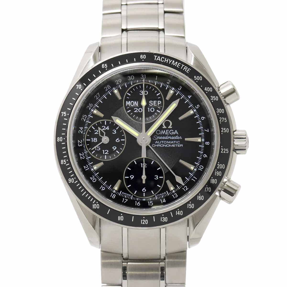 Speedmaster Triple Calendar 3220 50 Automatic Black Dial Mens